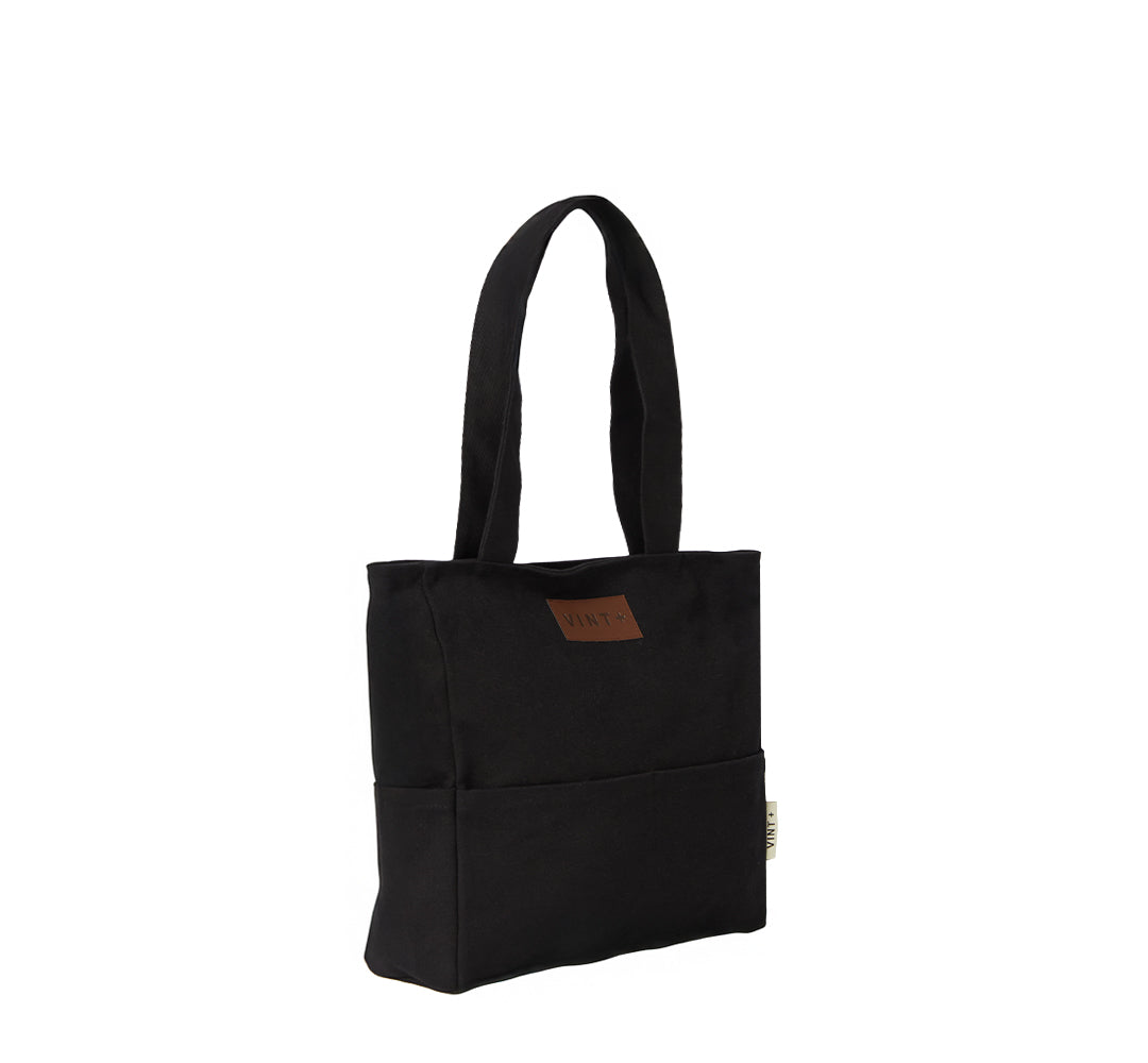 KANVAS SHOPPER ÇANTA - SİYAH