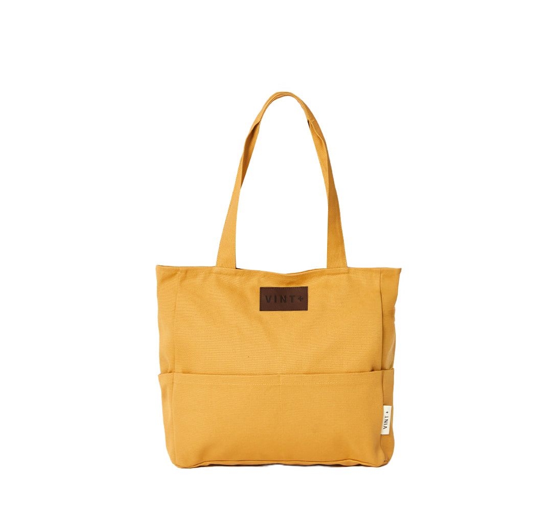 KANVAS SHOPPER ÇANTA - SARI