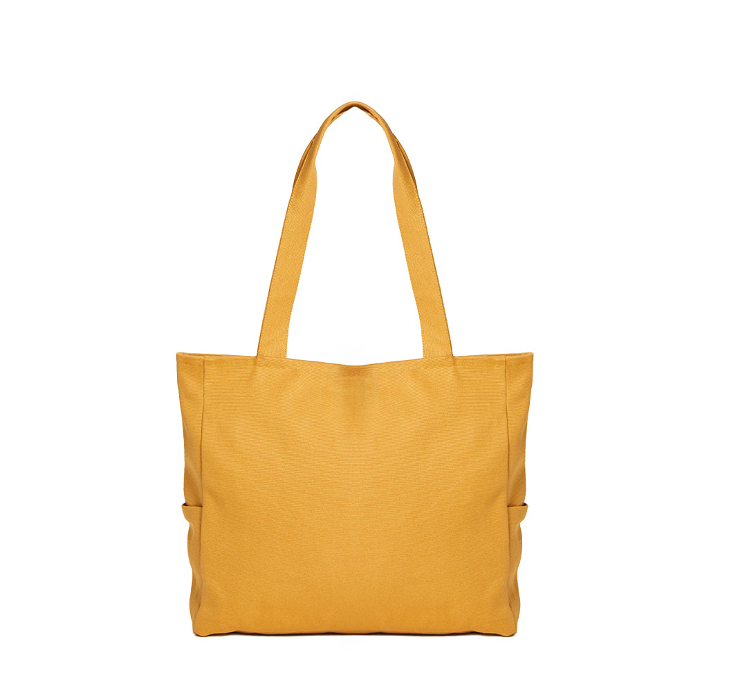 KANVAS SHOPPER ÇANTA - SARI