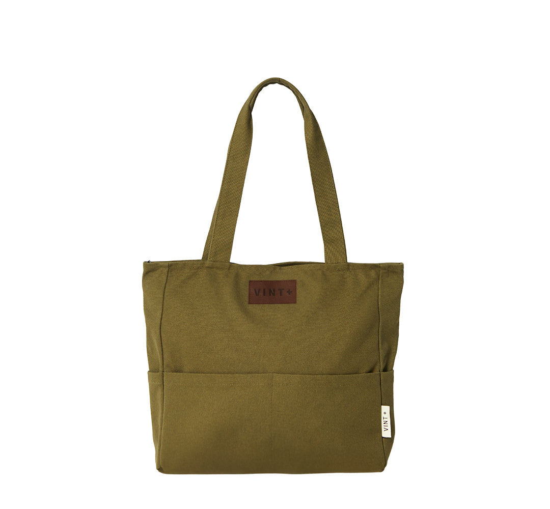 KANVAS SHOPPER ÇANTA - HAKİ