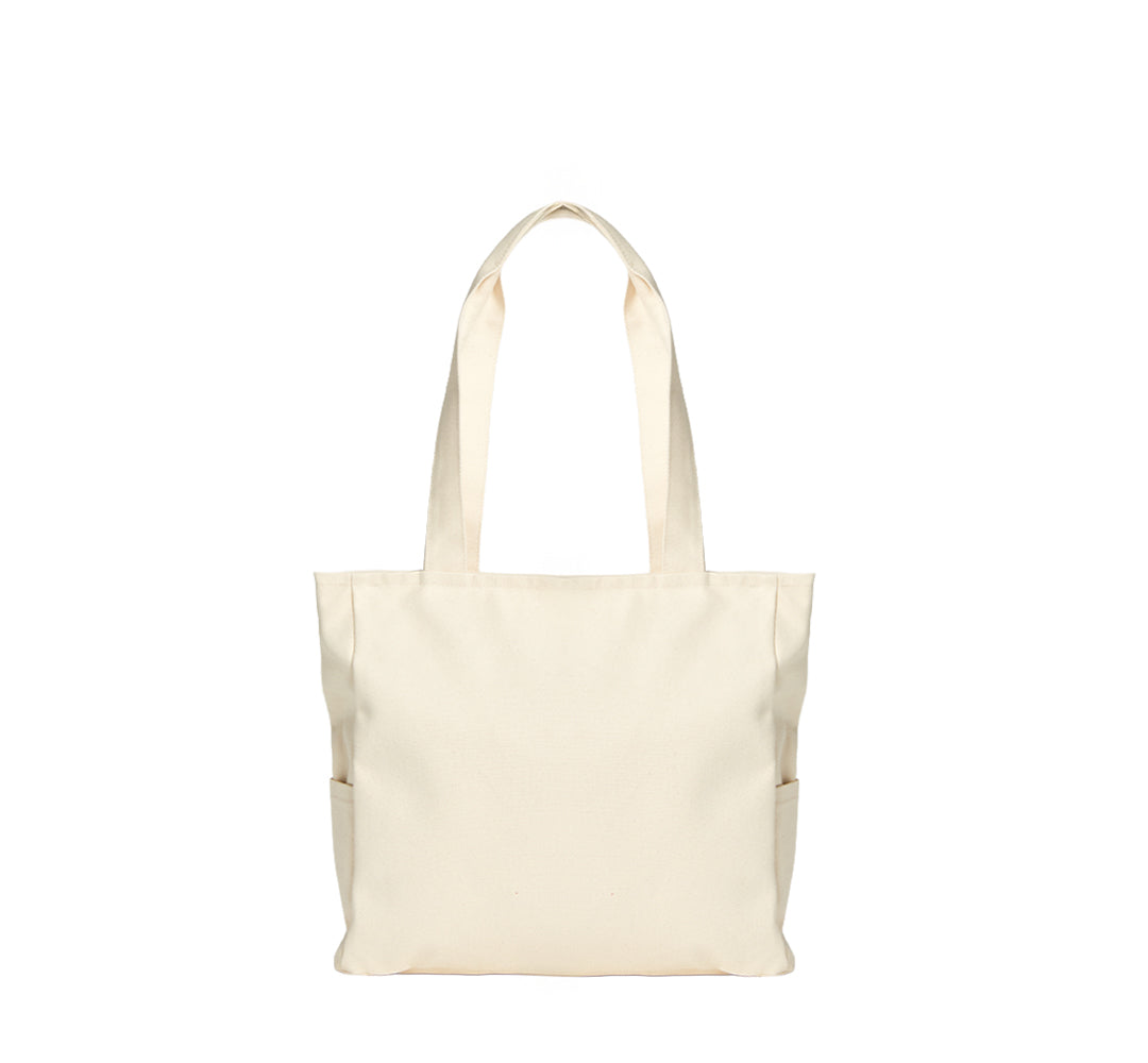 KANVAS SHOPPER ÇANTA - KREM